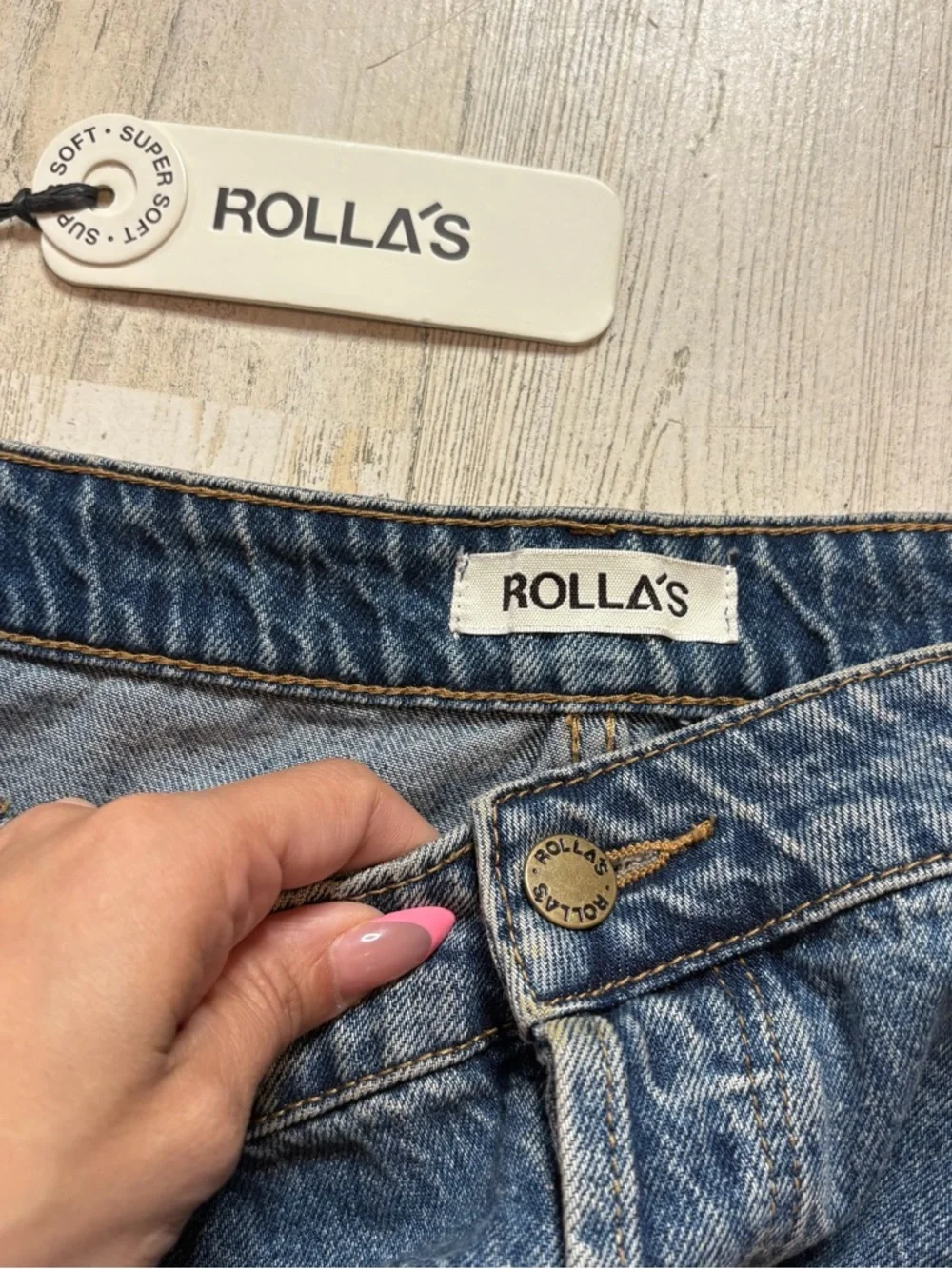 NWT ROLLA'S Chicago Skirt in Mid Vintage Blue Size 34 - Picture 4 of 8